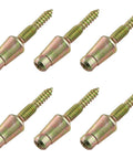 Heavy Duty Door Hinge Security Screws With Tamper Proof Zinc Metal Build To Lock Down Your Entryway Fast Includes Six Tough As Nails Anti Theft Safety Pins For Solid Door Reinforcement Projects in a six pack.