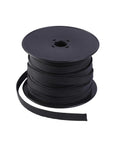 100 Ft 1/2 Inch PET Expandable Braided Cable Sleeve Black spool for audio video and electronics wiring, durable wire loom for high temp use