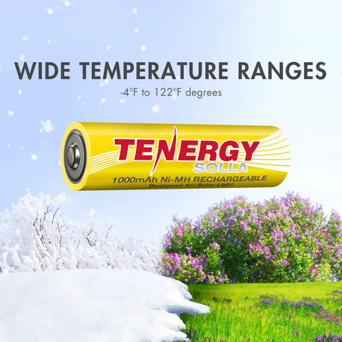 Solla NiMH AA Rechargeable Battery Pack 1000mAh Anti Leak For Solar Garden Lights Outdoor Durability Wide Temp Ranges