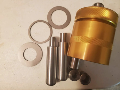 Heavy Duty Self Centering Coin Ring Punch Kit And Die Set For DIY Jewelers offering precision metal cutting tools and spacer dies.