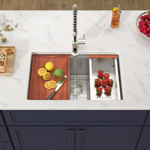 Undermount 14X19 Inch Bar Sink In 16 Gauge Stainless Steel, Single Bowl Kitchen Prep Under Counter Sink For RVs And Small Kitchens