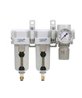 Three Stage Air Drying System All In One With Particulate Filter And Coalescing Filter And Pressure Regulator, Three Quarter Inch NPT