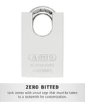 Rekeyable Chrome Plated Brass Padlock With Shrouded Shackle And Dual Ball Bearing Locking For Tough As Nails High Security Steel Lock