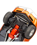 Underside view showing engine and tires of Classic 68 Corvette L88 Convertible Model Kit 1:25 Scale, 124-Part Build