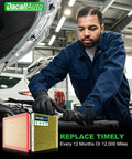 Mechanic installing Subaru Activated Carbon Cabin And Engine Air Filter Set Fits Outback 2020 2026 Crosstrek 2018 2024.