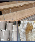 Heavy Duty PP Strapping Coil Kit 0.59 In Wide X 0.0315 In Thick, 330 Lb Break Strength strapping secured around wood and packages
