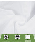 Close-up of Four Panel Outdoor Mosquito Netting For Patio 118 W By 98 L No See Um Garden Mesh Curtains featuring sheer tulle fabric.