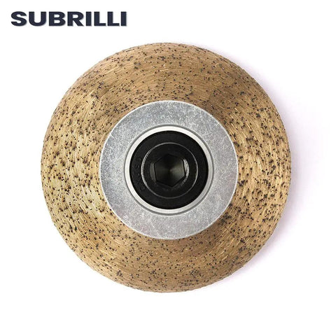 Top view of Three Quarter Inch Ogee Diamond Hand Profiler Router Bit Profile Wheel with M10 Thread for Granite Concrete Marble Countertop