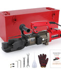 PEResQ Electric Hydraulic Rebar Bender, 1200W Portable Steel Bar Bending Machine For Concrete Work with tools and manual.