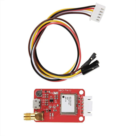 GPS Module With SMA Antenna And Serial Cable NMEA Output Onboard Flash Memory Power Off Save Satellite Positioning Board
