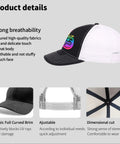 Pet Lover Trucker Cap For Women And Men With Humorous Style, Low Profile Unstructured Hat, Breathable Six Vent Eyelets