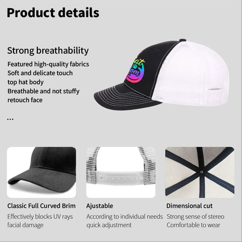 Pet Lover Trucker Cap For Women And Men With Humorous Style, Low Profile Unstructured Hat, Breathable Six Vent Eyelets