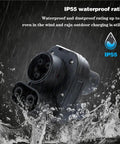 Ccs2 To Ccs1 Dc Ev Adapter 250A Fast Charging Converter 1000V splashing water with IP55 rating for secure outdoor charging.