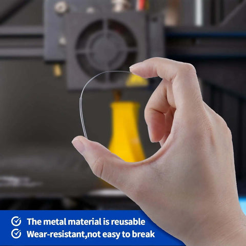 Hand holding a stainless needle from Essential 50 Piece 3D Printer Nozzle Cleaning Kit With 0.2mm 0.25mm 0.3mm 0.35mm 0.4mm Stainless Needles For Quick Clean Prints Easy Maintenance And Smoother Extrusion