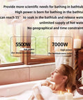 Badass Black Wall Mounted Shower Setup Featuring Integrated Electric Water Heater With Instant Hot Water And Constant Temp Control You Can Count On Includes Premium Shower Head Plus Shoulder Spray For A Sick Bathroom Experience No Cap Included, highlighting bath power options.