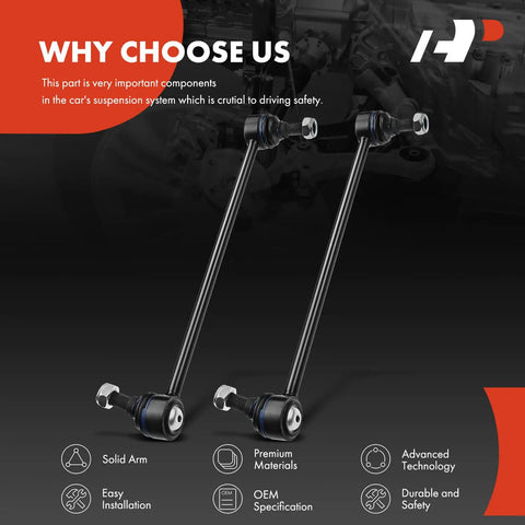 2 Pack Front Sway Bar Links Stabilizer Bar Links For Honda Pilot 2006 2015 Acura MDX 2006 2013 ZDX 2010 2013 on black background