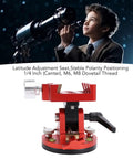 Beefy Latitude Adjustment Telescope Mount With One Quarter Inch Interface And M6 M8 Interfaces Aluminum Alloy Equatorial Wedge Latitude Base In Red