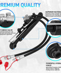 Hydraulic Top Link Class 1, Adjustable 18-1/8 To 26-3/8 Inches For Cat 1 Tractors, showcasing a heavy-duty cylinder and hoses.