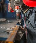 Worker using 33 Piece Diamond Sanding Discs Set With 2 Inch Quick Change Strip Wheels For Drill Or Die Grinder on metal surface