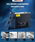 6L Ultrasonic Cleaner With Degas, Heater And Digital Control, 180W Power, durable stainless steel tank, open lid, display screen