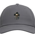 Cool Adjustable Printed Baseball Hat For Machinists Featuring A Sweet Visegauge Square And Tools Design, Slate Grey.
