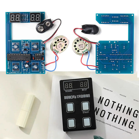 Beginner Friendly Soldering Practice Kit for Adults With Memory Training Easy Electronic DIY Project Set components and memory game display
