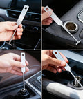 Universal Lighter Socket Removal Tool For Cars And Trucks in use, showcased removing cigarette lighter socket from car console.
