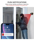 Solar Powered Driveway Alarm System With 2.4G Wi-Fi Real Time App Alerts Push Notifications Outdoor Motion Sensor demonstration