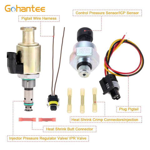 7 3 Powerstroke Injector Pressure Regulator IPR Valve with ICP Sensor and Pigtail Connector for Ford Diesel Workhorse Trucks