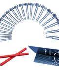 Top Tier 21 Piece Forstner Bit Set Made For No Sweat Drilling On Any Project With Carbide Tipped Wood Drill Bits Covers sizes 10-42 mm.