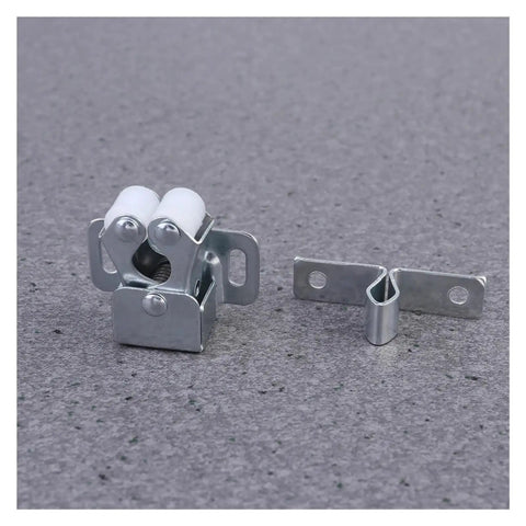 Cute 20 Pack Cabinet Latches With Spring Loaded Ball Catch Hardware For Closet And Cupboard Doors Super Easy Push Lock Installation steel latch with rollers and clip