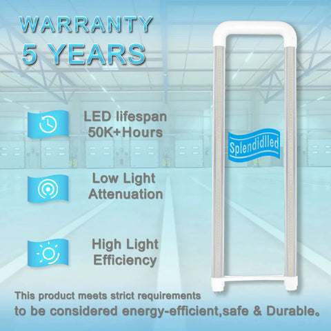 Brighten Any Space With 36W U Bend LED Tube Light T8 T12 5400 Lumens 3500K Warm Light Replaces 2 Fluorescent Tubes, display with warranty
