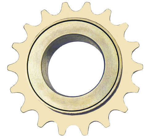 Single Speed 18T Bicycle Freewheel For Half Inch By Eighth Inch Chains With Threaded Freehub Durable Steel Replacement Part For City Bikes