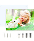 DIY Sublimation Glass Photo Blanks 11.8 Inches By 7.87 Inches Wall Mount Tempered Glass Sign with photo and screws