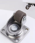 Heavy Duty Brown Rubber Swivel Casters Making Heavy Furniture Movements No Sweat Glides Smooth As Butter On Hardwood And Carpet