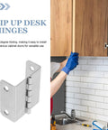 Stainless Steel Butt Cabinet Hinges With Adjustable Functionality And 4mm Hole Diameter For DIY Ready Furniture Doors And Cabinets