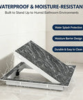 Aluminum Alloy Press To Open Drywall Access Panel Invisible Hidden Wall Cover For Swift Maintenance And Concealed Junction Boxes With Zero Tools Required No Sweat Operation Clean Style showing waterproof design in bathroom.