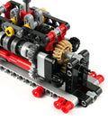 Close-up of Dope High Tech Manual Gearbox Building Kit With 4 5 And 6 Speed Options showing gears and axles.