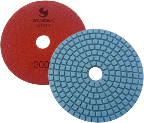 Powerful Five Inch Wet Polisher Kit For Concrete Countertops And Stone Surfaces Four inch diamond polishing pads