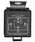 Trim Tilt Relay AZ973-1C-12DC4 12V 40A SPDT Relay for Mercury Outboard Motor Replacement Pack of 2, bottom view with wiring diagram