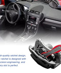 Brake Caliper Press Tool 360 Degree Swing Ratchet Piston Spreader For Fixed And Floating Calipers Small Blue tool shown with car interior