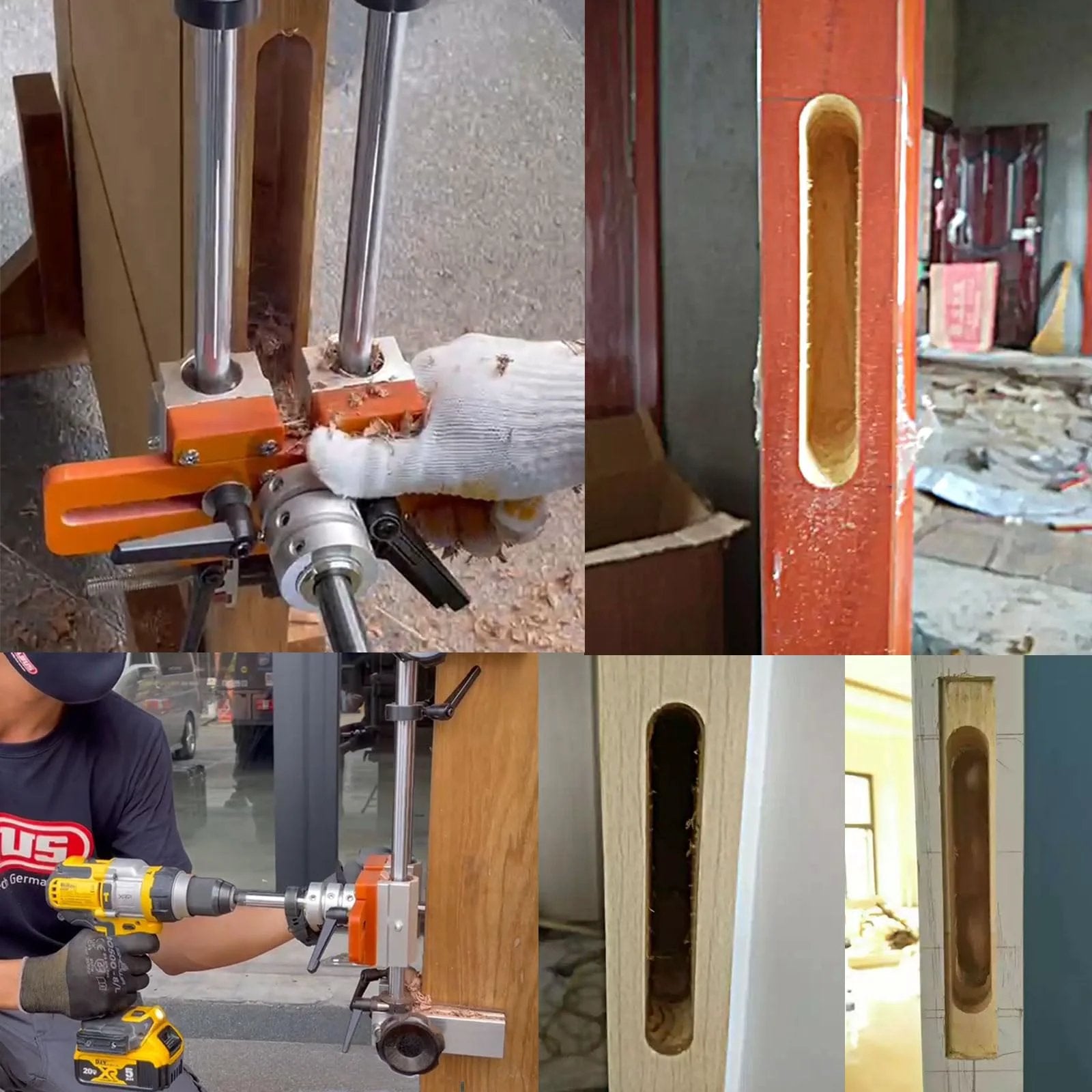 Wood Door Lock Mortiser Kit: Precise Jig ✓