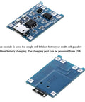 40 Pack 5V Micro USB Lithium Battery Charging Module With BMS Protection Board Over Discharge Guard For DIY Electronics, top view