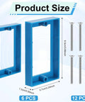 Six Pack Half Inch Single Gang Receptacle Box Extenders With Twelve Screws For Electric Boxes And Outlets That Stop Dents