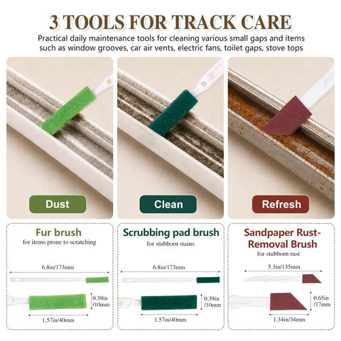 Top Tier Curtain Track Repair Kit Featuring Sixty Super Slick Dual Wheel Rollers And Rust Resistant S Hooks For No Fuss Window Treatments and a Straight Up Fresh Room Refresh Upgrade tools for cleaning window grooves and tracks