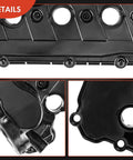Close-up details of Engine Valve Cover With Gasket And Bolts For VW 2.5L L5 Engines Beetle 2006-2018 Golf Jetta Passat Rabbit