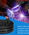 Beefy 6/4 SOOW Cable 6 AWG 4 Conductor Portable Power Wire 600V For Welder Generator And Outdoor Use Water And Oil Resistant