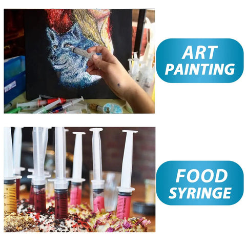 Three Pack 20Ml Syringes For Liquid Dosing And Oral Use With Caps Ideal For Scientific Labs And Home DIY Projects art and food use