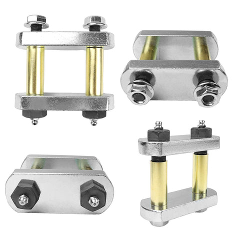 Beefed Up Heavy Duty Trailer Shackle Upgrade Kit For CRE3000 Stock And Equaflex 2.25 Inch Shackles, four views