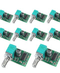 Ten Pack Mini PAM8403 5V Audio Amplifier Board Dual Channel Stereo Power Module With Potentiometer For DIY Portable Projects